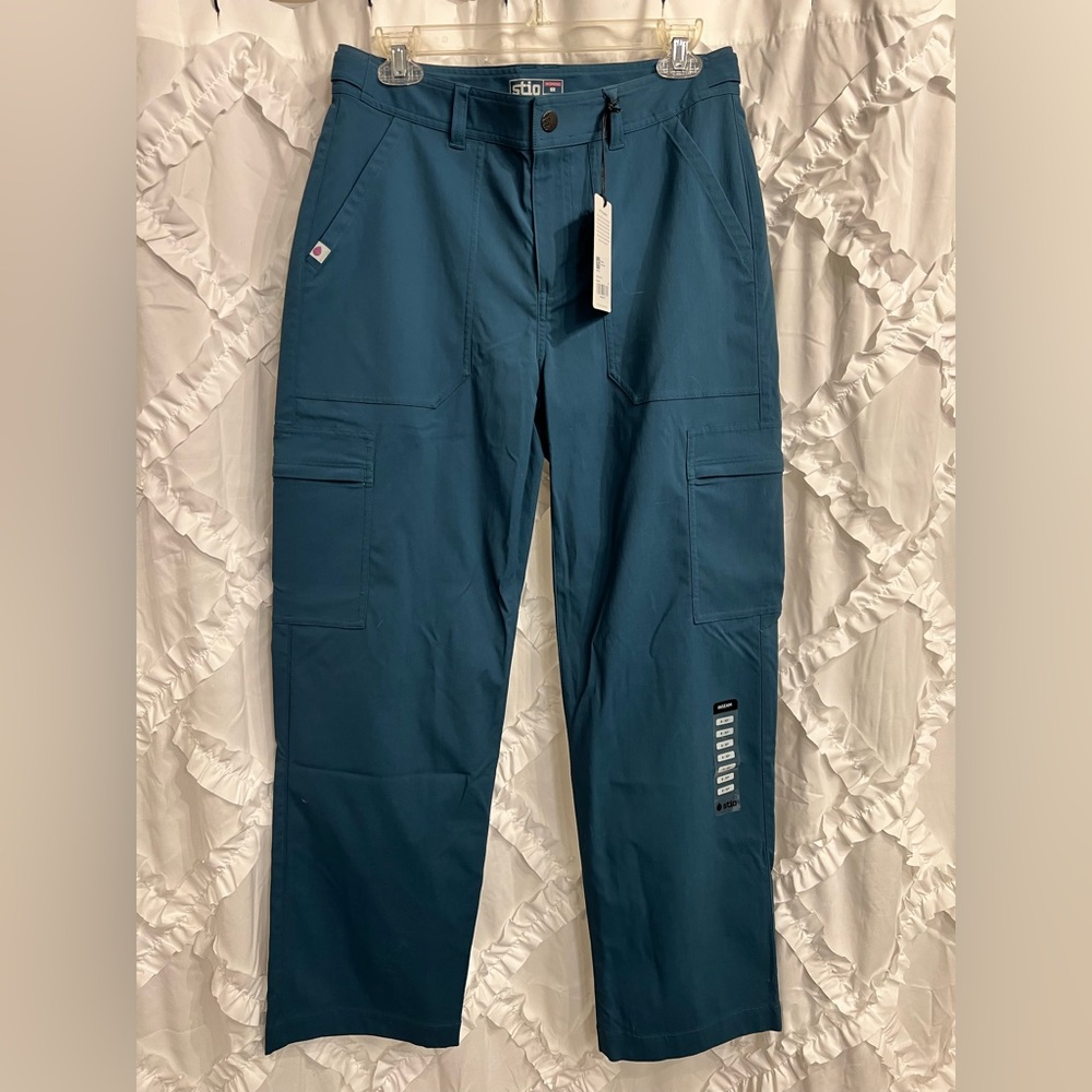 Stio Coburn Cargo Pants in Boundless (Blue/Green) NWT
